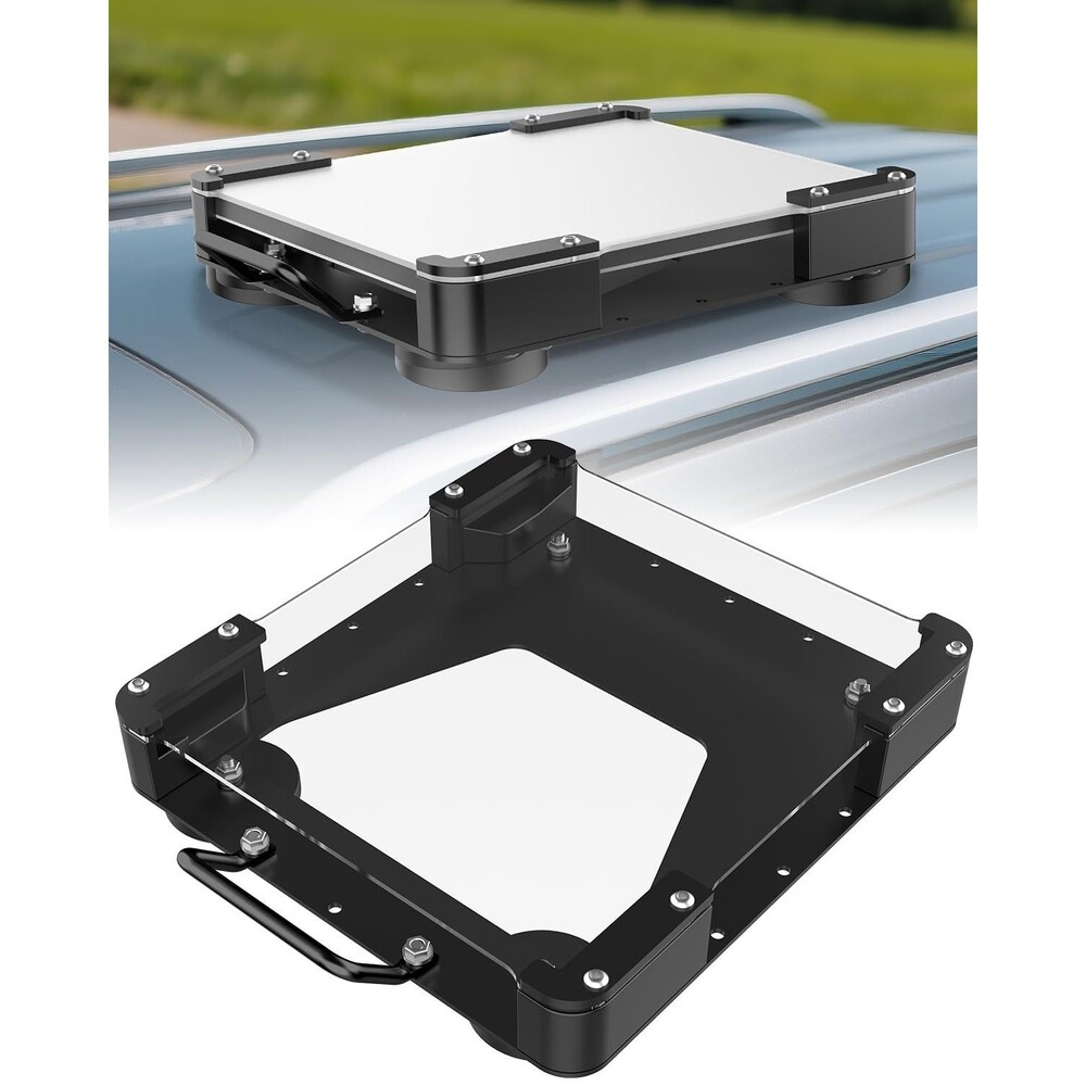 NovaKits Starlink Mini Magnetic Car Roof Mount Case Aluminum Shield 150lb Black